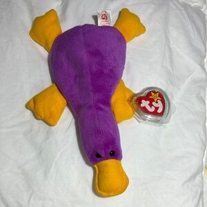 Ty Beanie Baby Platypus Plush Toy Animal Patti 1993